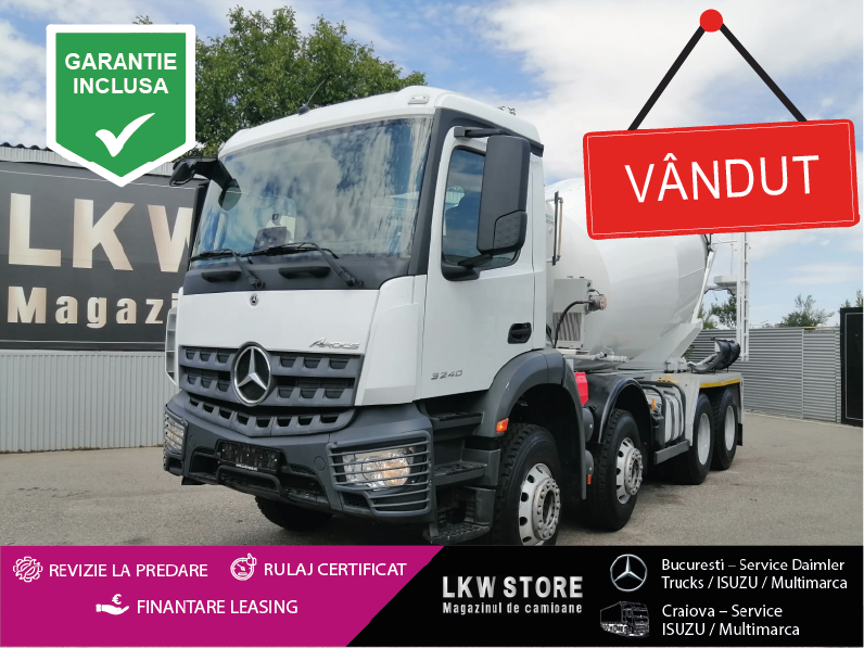 Mercedes-Benz AROCS 32.40 8x4 Betoniera/Beton Mixer 9m3, TOP !!!