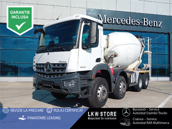 Mercedes-Benz AROCS 32.40 8x4 Betoniera/Beton Mixer 9m3, TOP !!!
