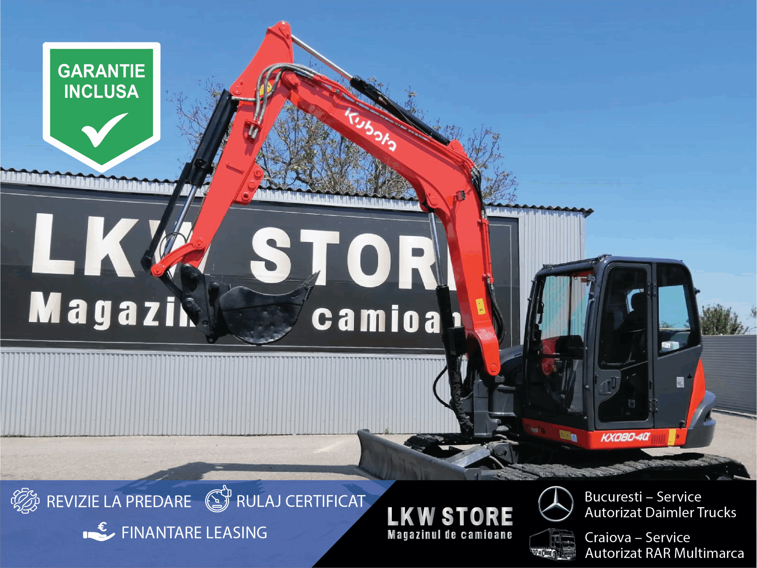 Kubota KX080-4A, TOP !!!