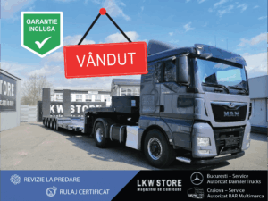 Ansamblu MAN 18.460 TGX 4X4 +Trailer Langendorf, 4 Axe, 59 tone