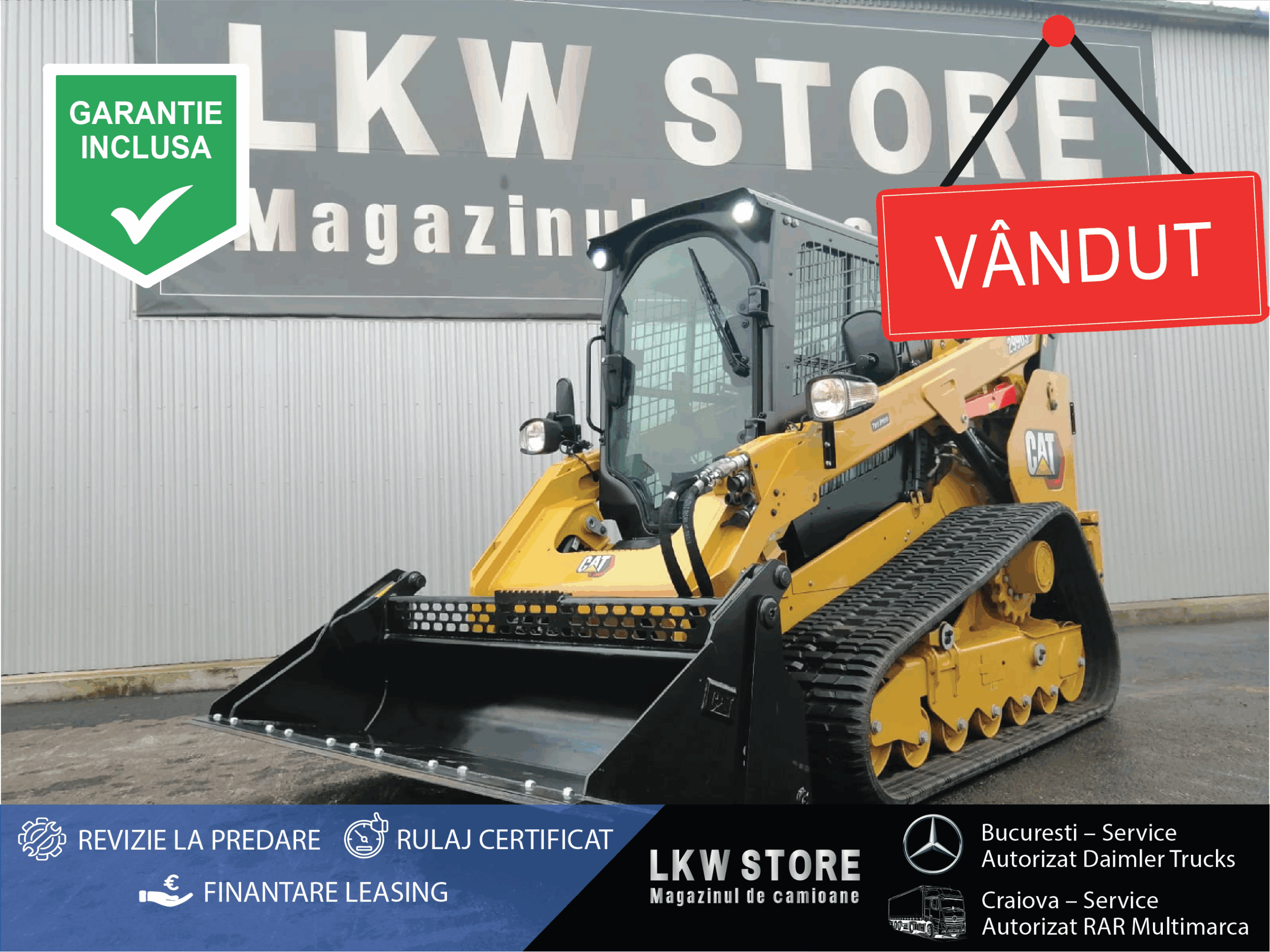 Cat 299DXE BOBCAT/MINI-INCARCATOR/MINI-FRONTLOADER, SENILE/TRACKS, AC, NOU/NEW !!!