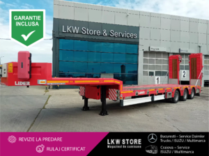 Lider TRAILER/LOW LOADER 3 AXE/3 AXELS, NOU/NEW TOP !!!