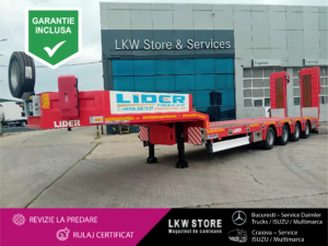 Lider TRAILER/LOW LOADER 4 AXE/4 AXELS, NOU/NEW TOP !!!