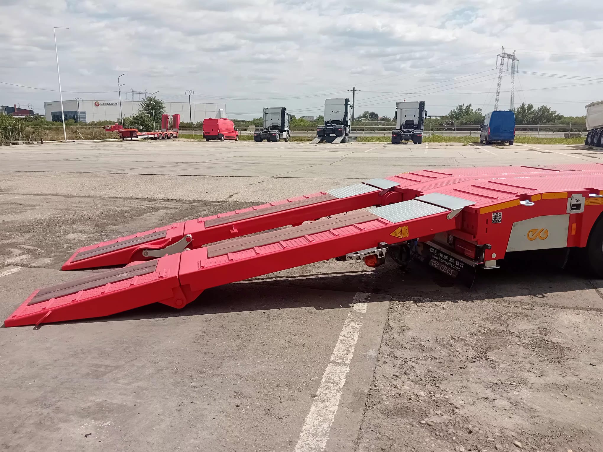 Lider TRAILER/LOW LOADER 4 AXE/4 AXELS, NOU/NEW TOP !!! - imagine 5