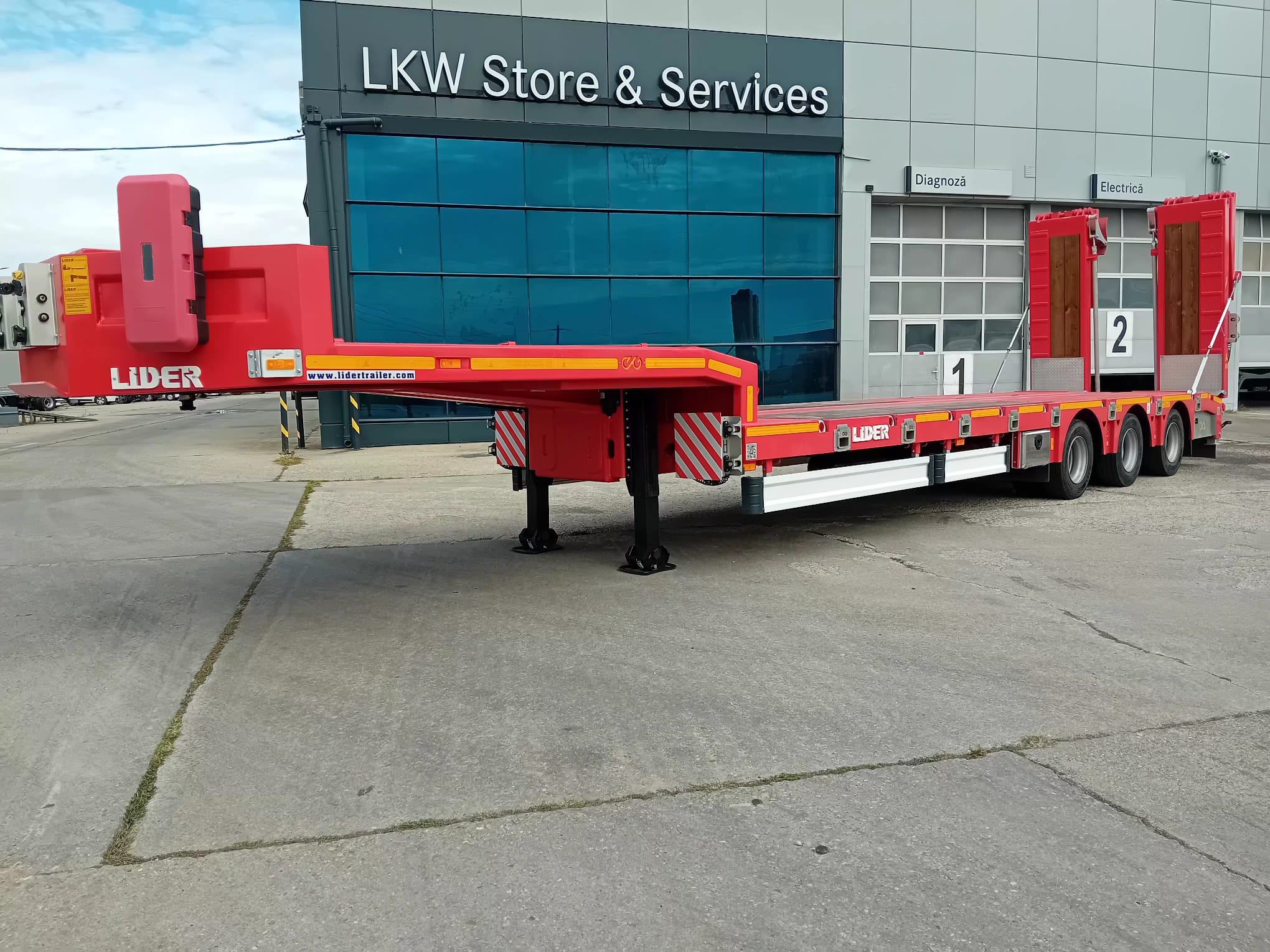 Lider TRAILER/LOW LOADER 3 AXE/3 AXELS, NOU/NEW TOP !!! - imagine 3