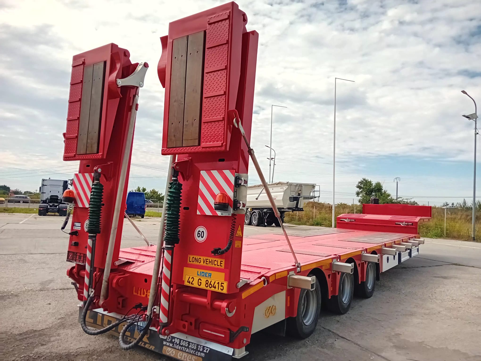 Lider TRAILER/LOW LOADER 3 AXE/3 AXELS, NOU/NEW TOP !!! - imagine 10