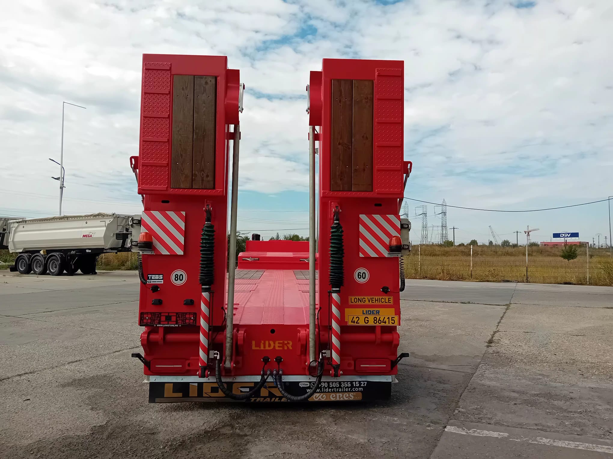 Lider TRAILER/LOW LOADER 3 AXE/3 AXELS, NOU/NEW TOP !!! - imagine 12