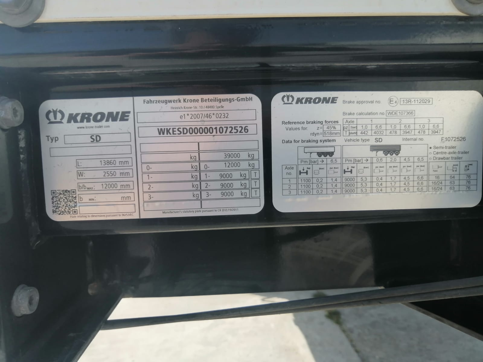 Krone Profi Liner SD Semiremorca prelata culisanta standard, TOP!!! - imagine 17
