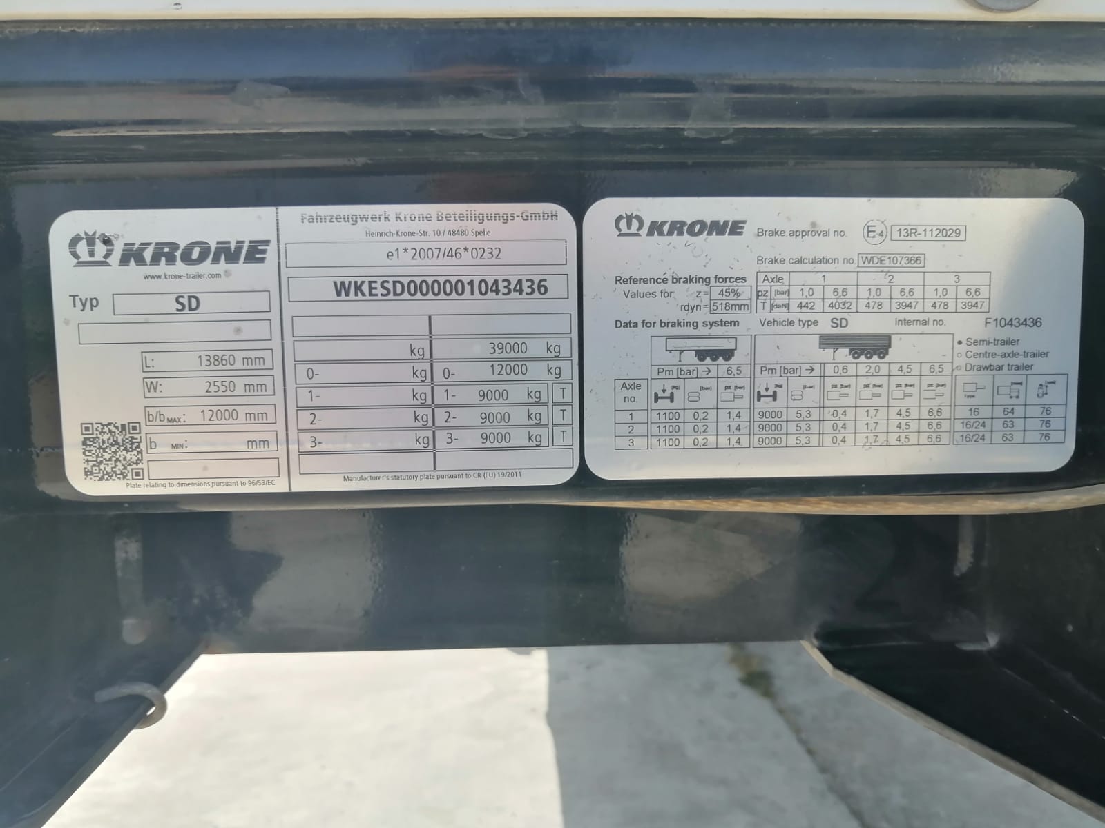 Krone Profi Liner SD Semiremorca prelata culisanta standard, TOP!!! - imagine 16