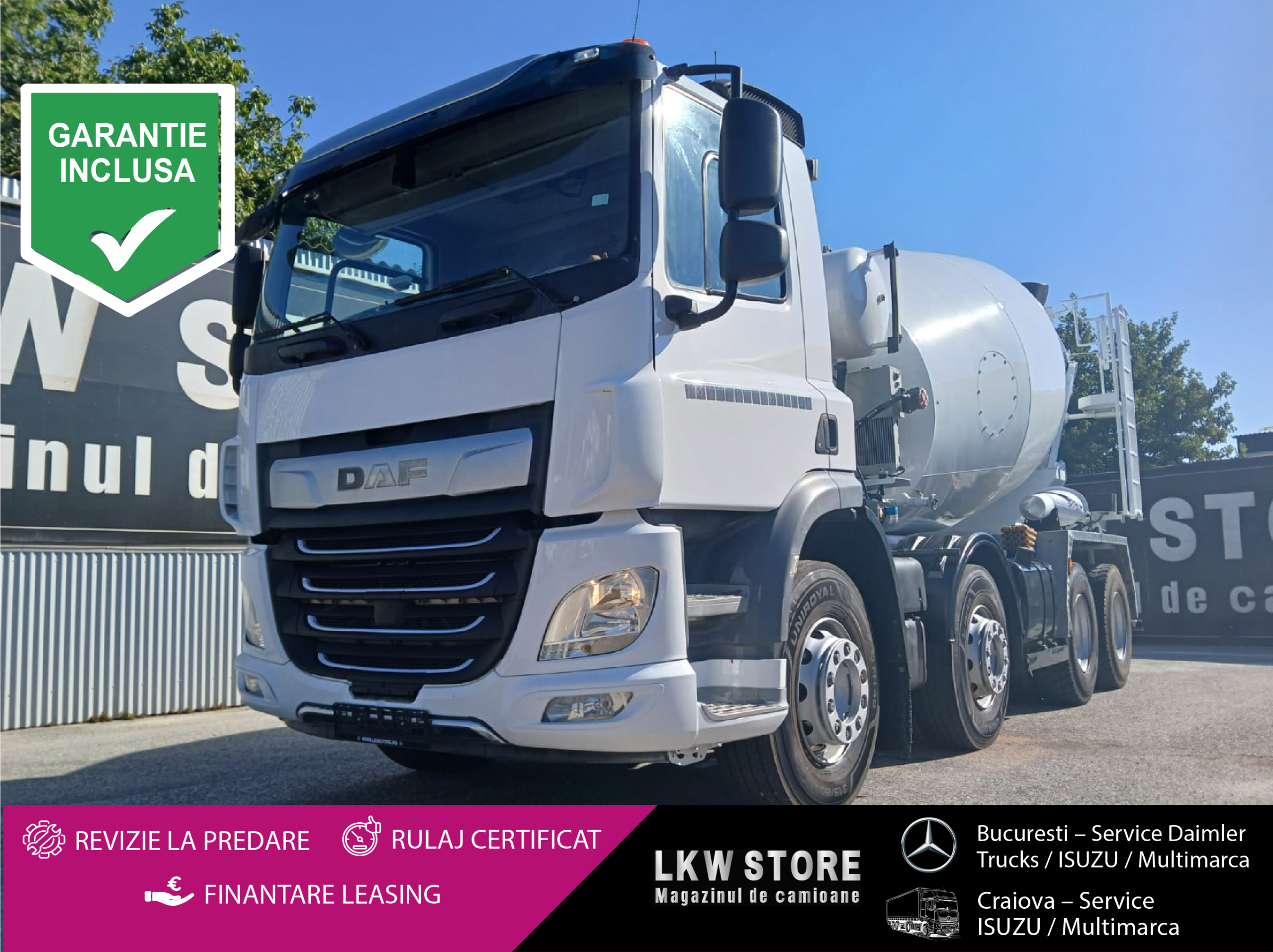 DAF CF 410 Autobetonieră / Beton Mixer, 9 mc, TOP !!!